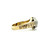 Vintage 14K 2-Tone Gold Engraved APP 0.50ct Euro Diamond Unisex Wedding Ring Size 6.5