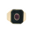 14K Yellow Gold Men's Ruby and Onyx Ring Size 11.25