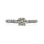 14K White Gold APP .50 Ct Prong Set Diamond Engagement Ring Size 5.5