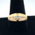 14K Yellow Gold Graduated Diamond APP .50 Cttw Ring Size 10.5