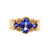 Levian 14K Yellow Gold Tanzanite Three-Stone Ring Size 6.5