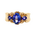 Levian 14K Yellow Gold Tanzanite Three-Stone Ring Size 6.5