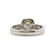 14K W Gold Sapphire  AP .90ct  Diam. AP .5tw Halo Ring Size 6