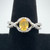18K W Gold Yellow Sapphire 1.19ct With Diamonds .66tw Ring Size 7