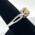 18K W Gold Yellow Sapphire 1.19ct With Diamonds .66tw Ring Size 7