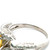 18K W Gold Yellow Sapphire 1.19ct With Diamonds .66tw Ring Size 7