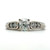 14K W Gold Diamond AP. .75cttw Cushion Cut Engagement Ring Size 7.25