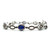 LeVian 14K White Gold Tanzanite & Diamond AP 2cttw 7.5" Bracelet