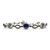 LeVian 14K White Gold Tanzanite & Diamond AP 2cttw 7.5" Bracelet