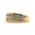 18K Y Gold Diamond AP 1CTTW Double Channel Set Band Ring Size 6