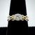 18K Y/W Gold GIA Cert 1 CT Round Cut Diamond Criss-Cross Engagement Ring Sz 7.25