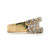 14K Y Gold Baguette & Round Diamonds AP 2.14 CTTW  Band Ring Size 6