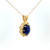 14K Yellow Gold Star Sapphire Diamond Accent 19" Necklace
