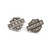 Sterling Silver CZ Harley Davidson Stud Earrings