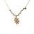 14K Yellow Gold 3/4TW Diamond Pave Convertible Necklace 18"