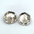 Suzie James Sterling Silver Wide Round Flower Earrings