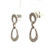 14K White Gold Diamond .51 TW Pave Drop Earrings