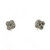 14K White Gold Diamond .33 TW Clover Design Stud Earrings