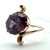 10K Yellow Gold Synthetic Alexandrite Swirl  Design Ring Size 4.5 10K Yellow Gold Synthetic Alexandrite Swirl  Design Ring Size 4.5