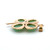 18K Yellow Gold Jade Large 4 Leaf Clover Pendant