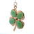 18K Yellow Gold Jade Large 4 Leaf Clover Pendant