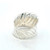 Sterling Silver RLM Robert Lee Morris Oblique Striped Ring Size 6