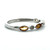 10K White Gold Citrine with Diamond Accents November Birthstone Stackable Ring Size 7