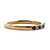 10k Yellow Gold Garnet & Diamonds January Birthstone Stackable Band Ring Size 7