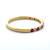 10k Yellow Gold Ruby & Diamond July Birthstone Stackable Band Ring Size 7