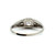 18K Ring with European Cut Approx. .20 ct Diamond with Small Diamonds Size 7.25
