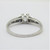Vintage 10k White Gold Approx .40ct European Cut Diamond Engagement Ring Size 7