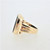 14K Yellow Gold Blood Stone Mens Fashion Pinky Ring Size 6.5