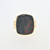 14K Yellow Gold Blood Stone Mens Fashion Pinky Ring Size 6.5