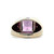 10K W Gold Synthetic Alexandrite With Diamond Accent Ring Size 11