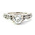 14K White Gold 1.5 ct. TW Diamond Engagement Ring Size 6.5