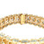 18K Yellow Gold Diamond Approx 3.8 cttw Diamonds Heart Bracelet 7"
