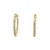 18K Yellow Gold Approximately 1.0ct tw Diamond Hoop Earrings 18K Yellow Gold Approximately 1.0ct tw Diamond Hoop Earrings