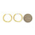 18K Yellow Gold Approximately 1.0ct tw Diamond Hoop Earrings 18K Yellow Gold Approximately 1.0ct tw Diamond Hoop Earrings