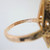 10K Black Hills Gold Pink and Gold Leaves Ring Size 5.75