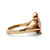 10k Yellow & Black Hills Gold Landstrom 2 Leaves Fashion Ring Size 7 1/2
