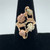 10K Black Hills Gold Pink and Gold Leaves Grape Cluster Ring Size 6