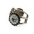 Sterling Silver Vintage Zuni Sunface Inlay Cuff Bracelet