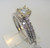 18k White Gold Approx .1.37ct TW Round Brilliant Cut Diamond Ring Size 6 3/4 *