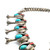 Sterling Silver Southwestern Coral Turquoise Squash Blossom Necklace