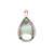 Sterling Silver Carolyn Pollack Mother Of Pearl Pendent with Pink and Blue Gemstones