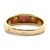 14k Yellow Gold Ruby and Diamond Ring Size 14