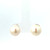 Sterling Silver Button Pearl Stud Earrings 8mm