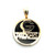 14K Yellow Gold Black Onyx Green Bay Packers Logo "G" Round Pendant