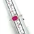 14K White Gold Baguette Cut 1.12ct Ruby and AP .21ct Diamond Accents Size 6.75