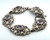 Sterling Silver Amethyst Ornate Design Link Bracelet